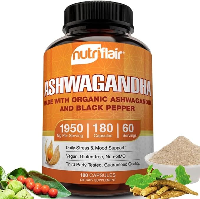 Nutriflair Ashwagandha 180 x 650mg Capsules
