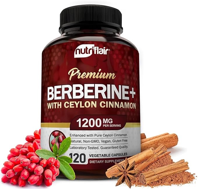 Nutriflair Berberine Plus 120 x 650mg Capsules