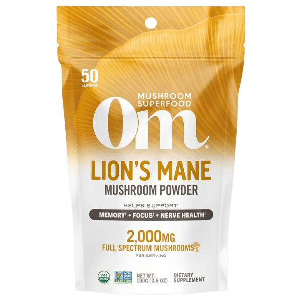 OM Mushroom | Organic Lion’s Mane Powder | 100g