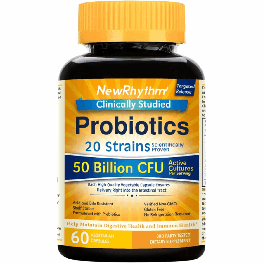 NewRhythm | Probiotics / 50 Billion CFU / 20 Strains | 60 x 50 B/CFU Capsules