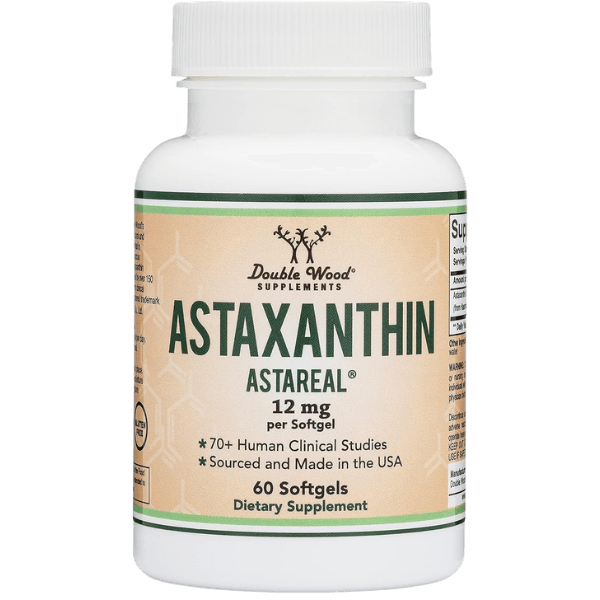Double Wood Supplements | Astaxanthin | 60 x 12mg Softgels