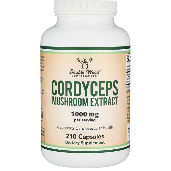 Double Wood Supplements | Cordyceps Mushroom Extract | 210 x 500mg Capsules