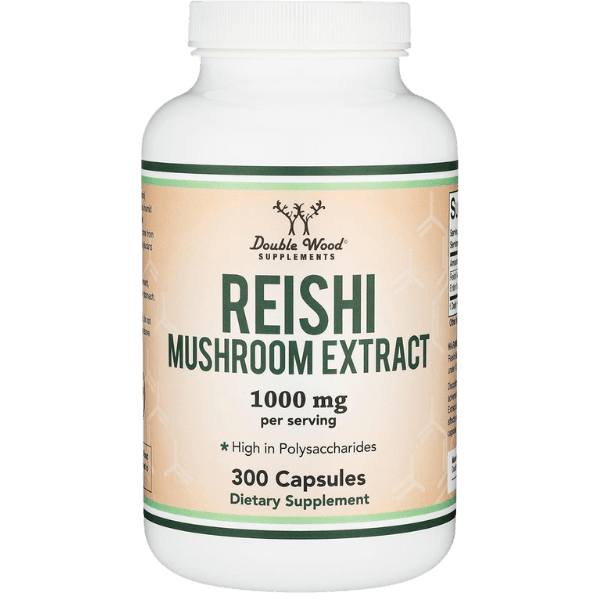 Double Wood Supplements | Reishi Mushroom Extract | 300 x 500mg Capsules