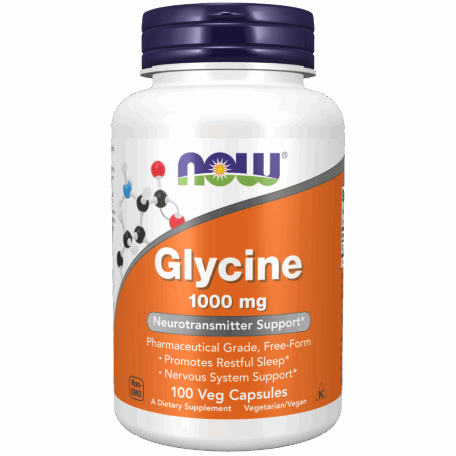 Now Foods | Glycine (100 x 1000mg Capsules) | 100 x 1000mg Capsules