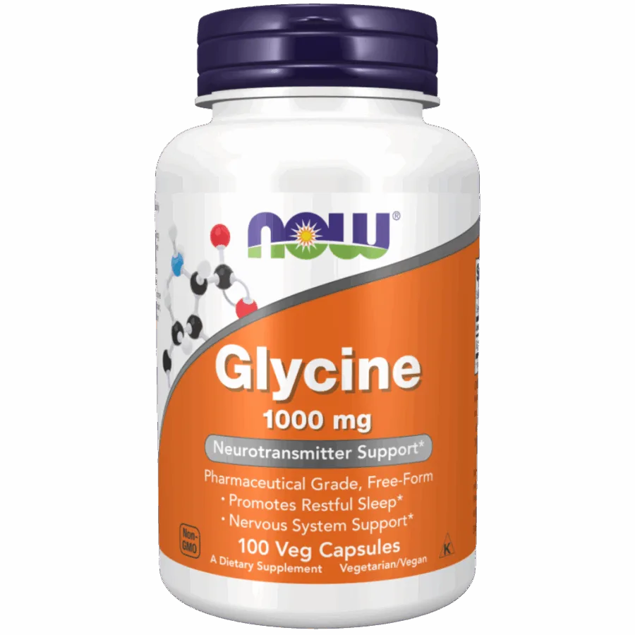 Now Foods | Glycine (100 x 1000mg Capsules) | 100 x 1000mg Capsules