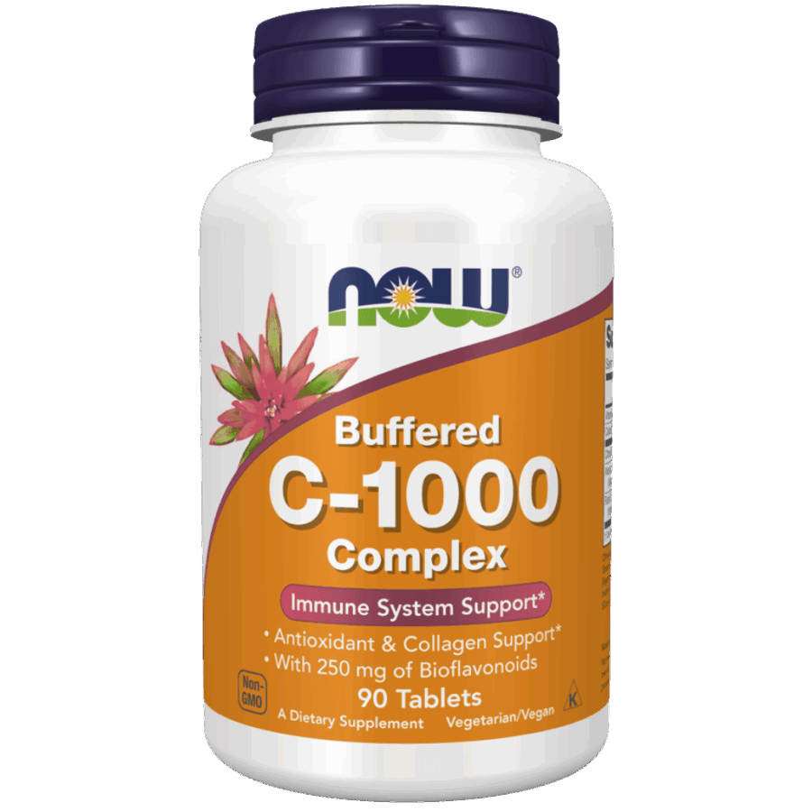 Now Foods | Buffered C-1000 Complex + 250mg Bioflavonids (90 Tablets) | 90 x 1000mg Tablets