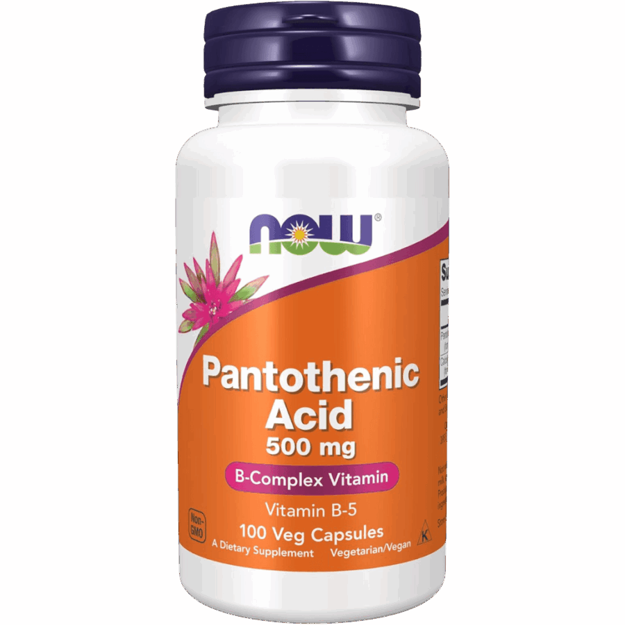 Now Foods | Vitamin B5 - Pantothenic Acid | 100 x 100mg Capsules