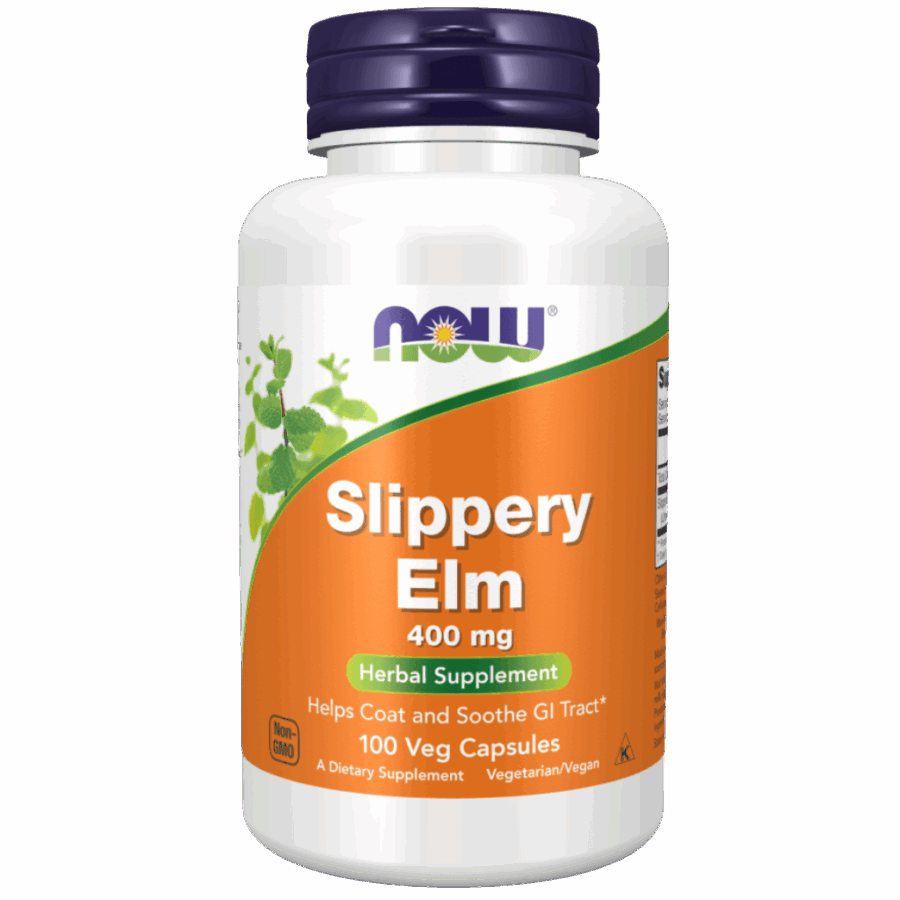 Now Foods | Slippery Elm (100 x 400mg Capsules) | 100 x 400mg Capsules