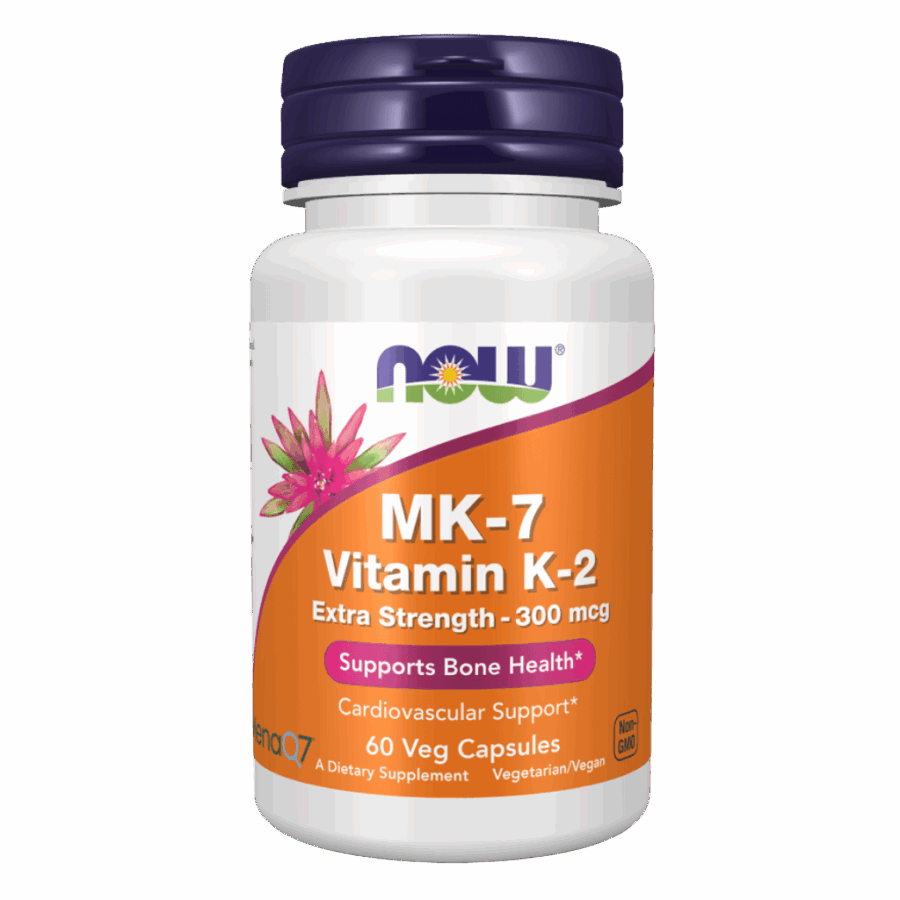 Now Foods | Vitamin K-2, MK-7 Extra Strength | 60 x 300mcg Capsules