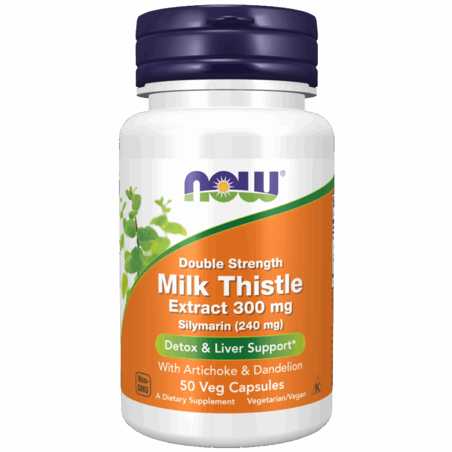 Now Foods | Milk Thistle Extract (50 x 300mg Capsules) | 50 x 300mg Capsules
