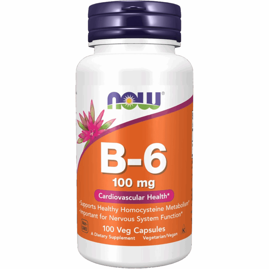 Now Foods | Vitamin B6 | 100 x 100mg Capsules