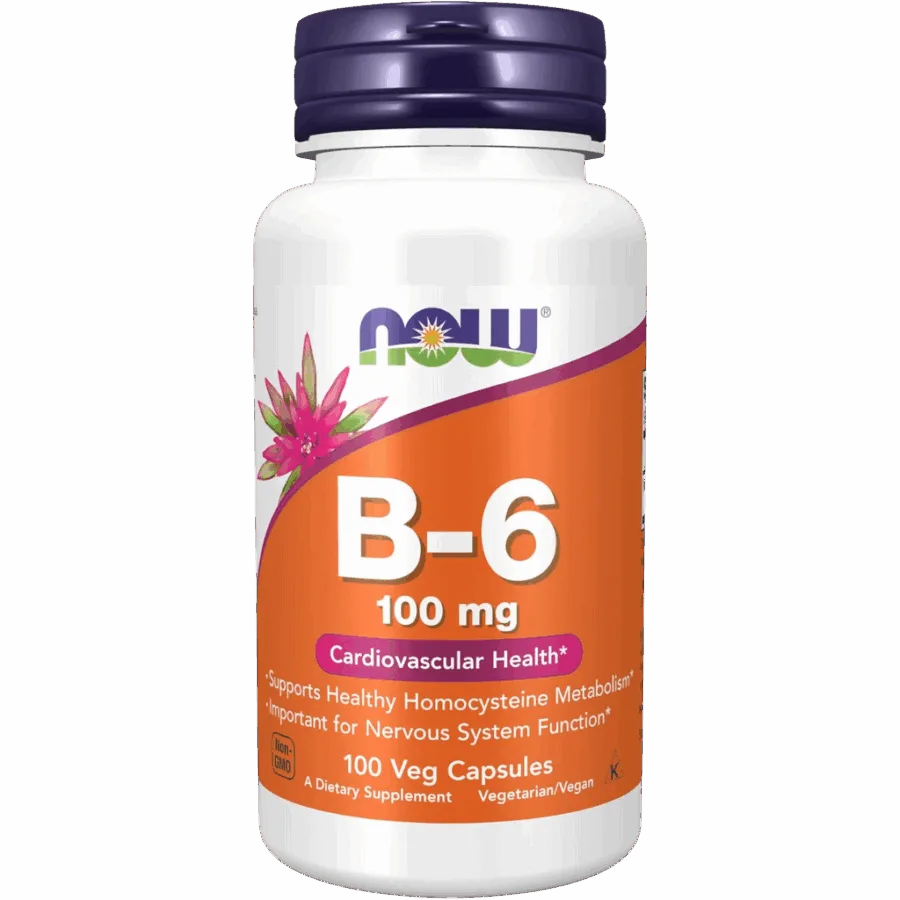 Now Foods | Vitamin B6 | 100 x 100mg Capsules