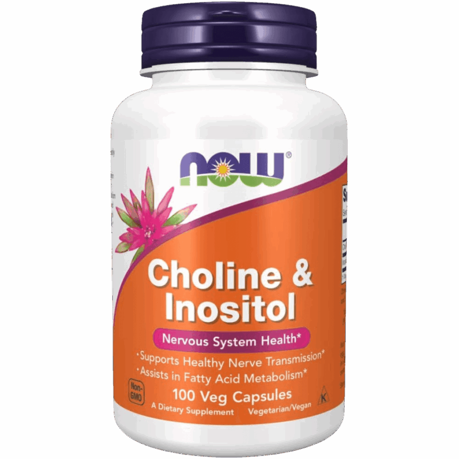 Now Foods | Choline & Inositol | 100 x 500mg Capsules