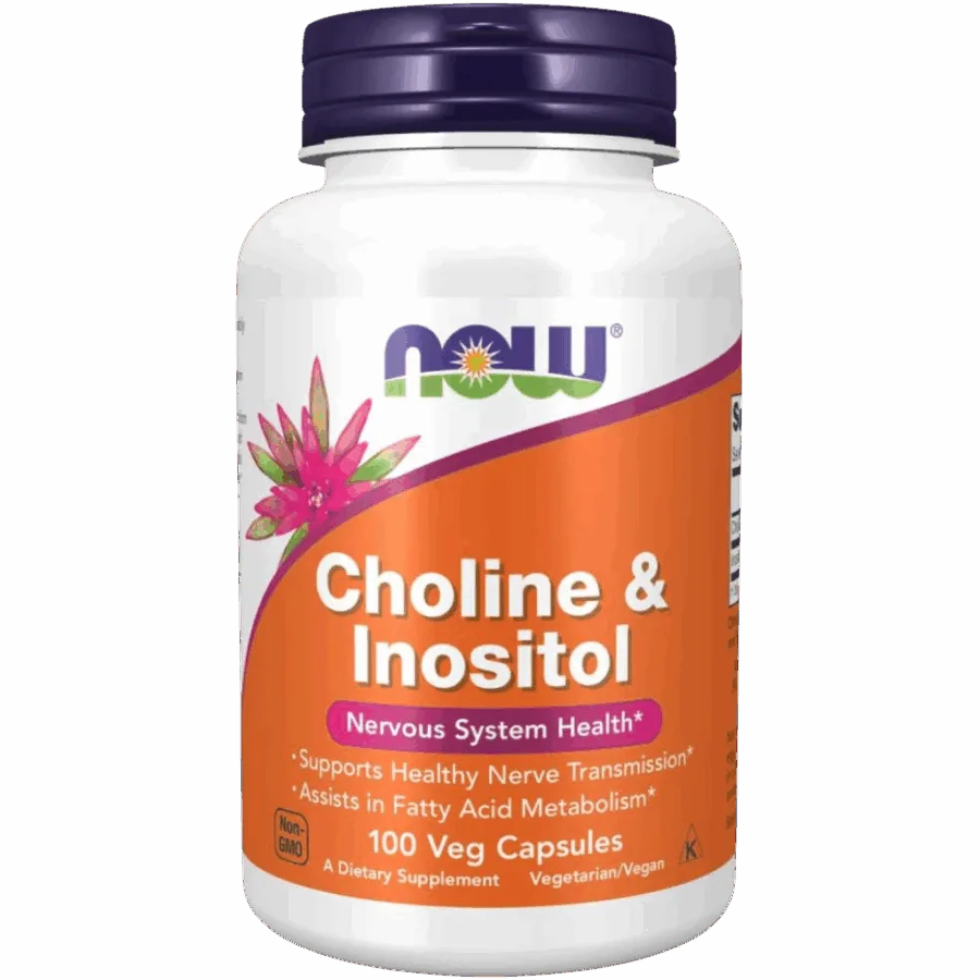 Now Foods | Choline & Inositol | 100 x 500mg Capsules