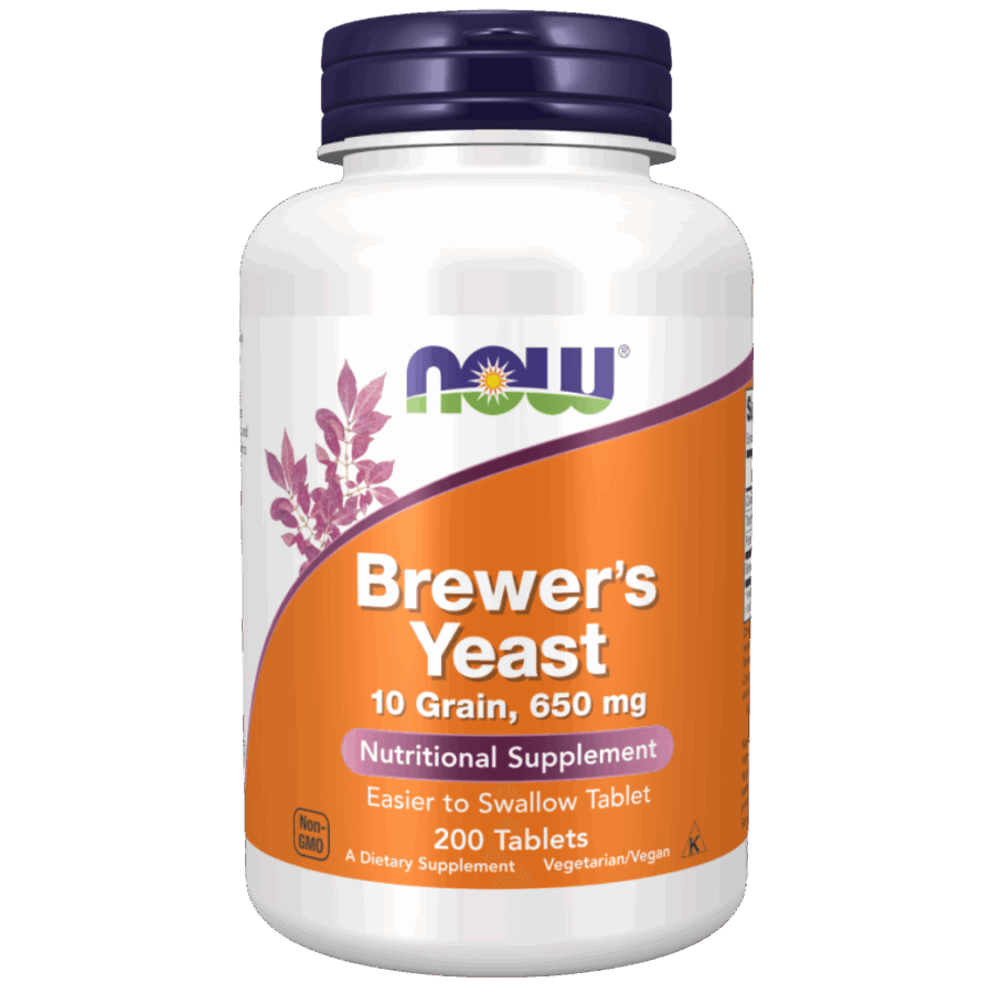 Now Foods | Brewer’s Yeast Tablets (200 x 650mg) | 200 x 650mg Tablets