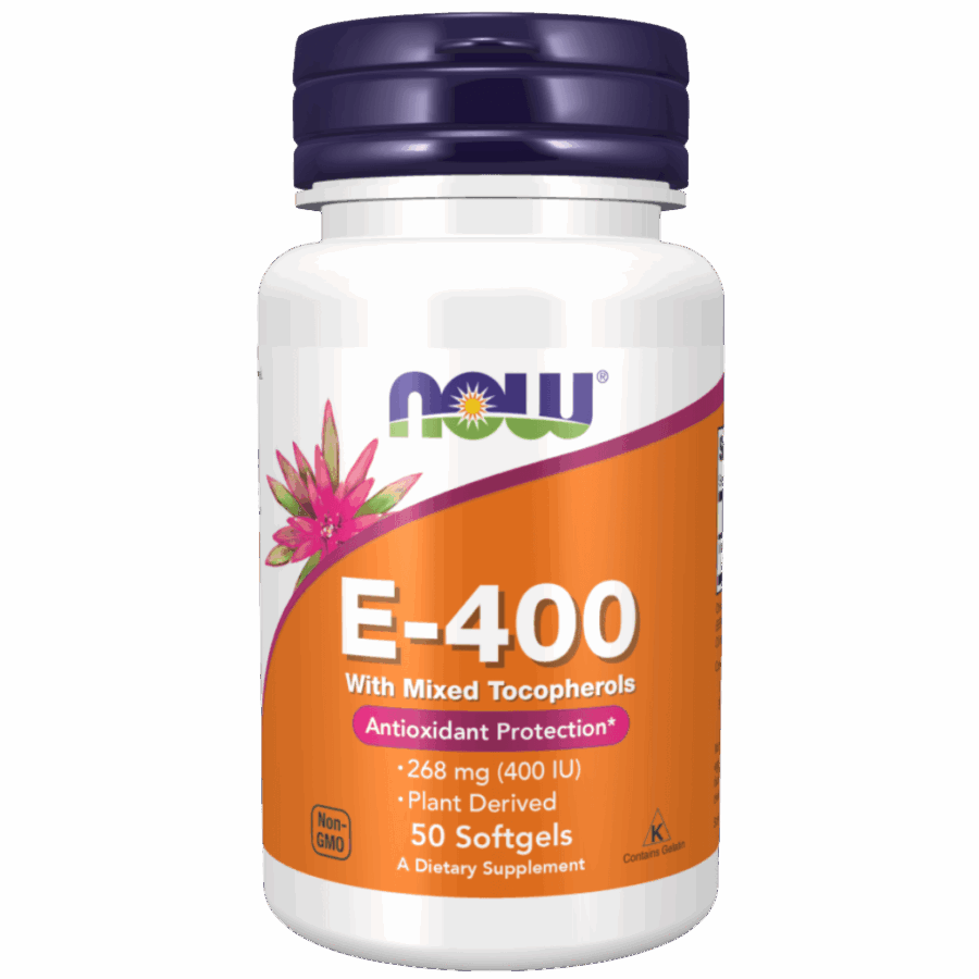 Now Foods | Vitamin E 400 IU (50 Softgels) | 50 x 400 IU Softgels