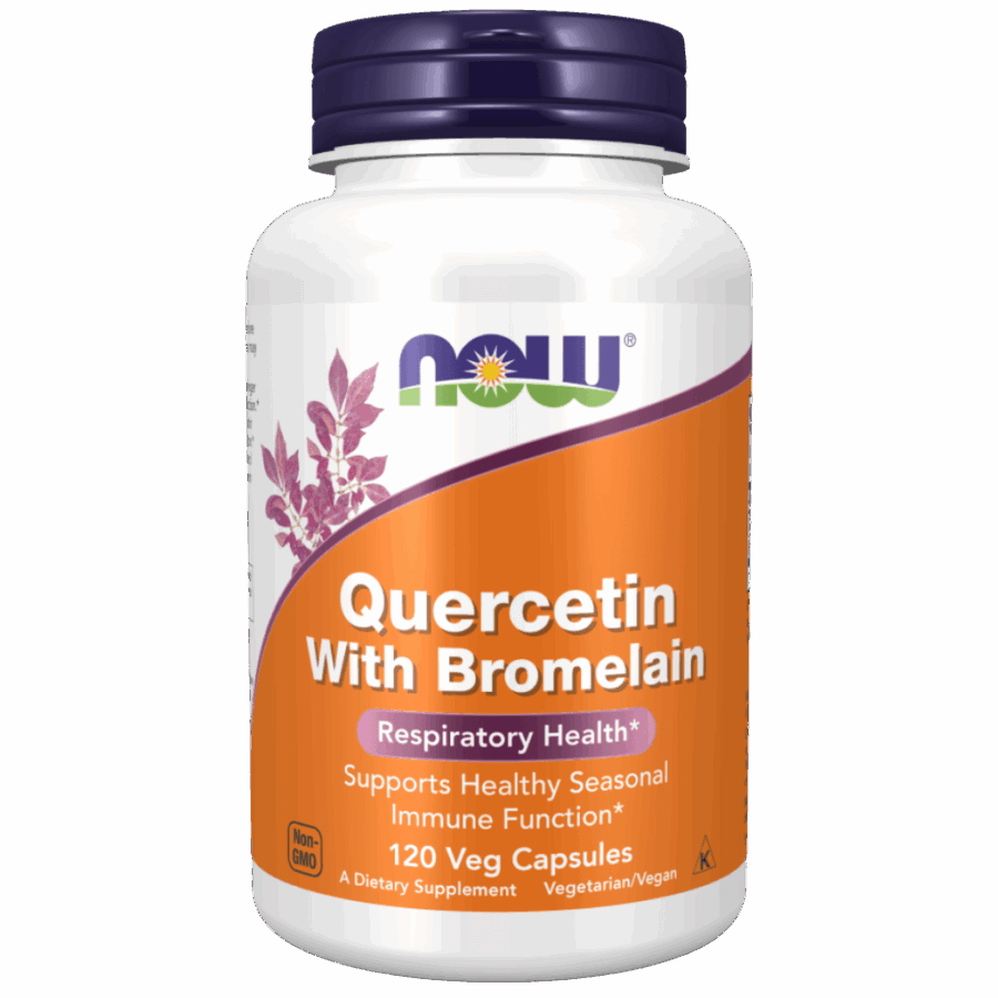 Now Foods | Quercetin with Bromelain (120 x 482.5mg Capsules) |120 x 482.5mg Capsules