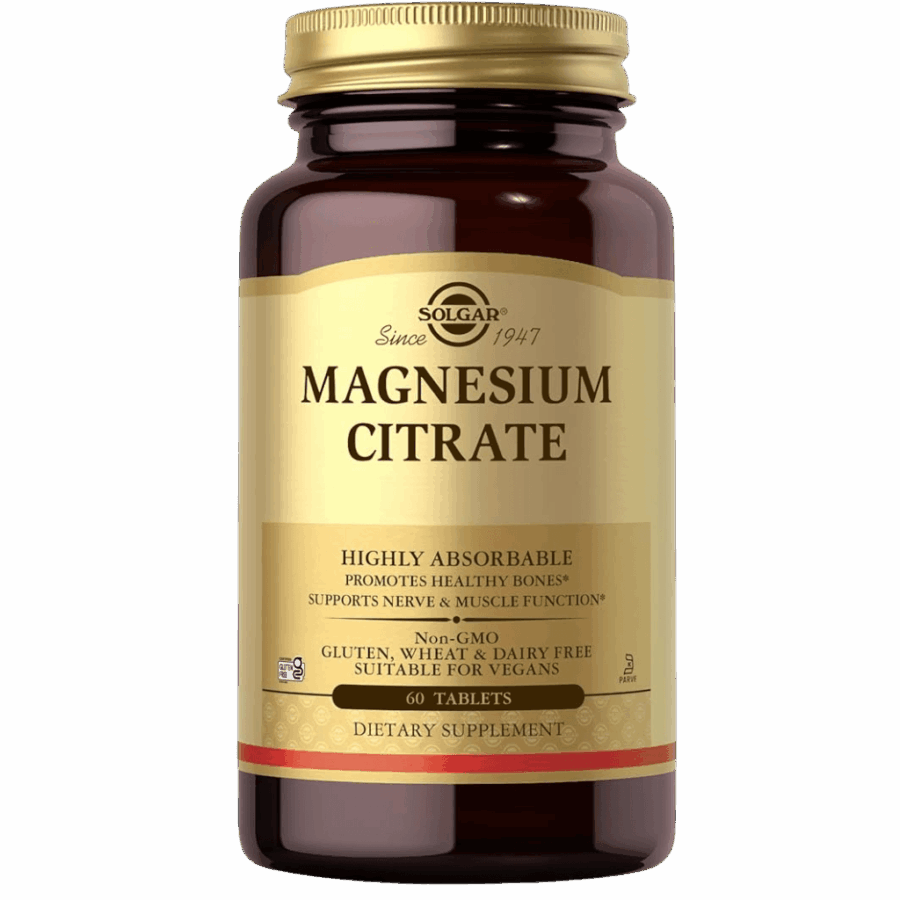 Solgar | Magnesium Citrate (60 x 200mg Tablets) | 60 x 200mg Tablets