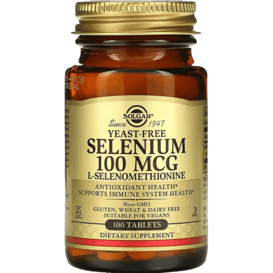 Solgar | Selenium (100 x 100mcg Tablets) | 100 x 100mcg Tablets