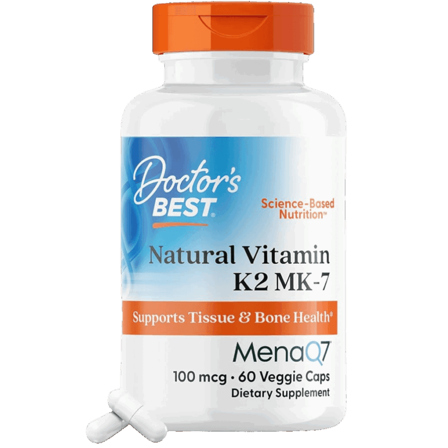Doctor’s Best Vitamins | Vitamin K2 / MK7 (60 x 100mcg Capsules) | 60 x 100mcg Capsules
