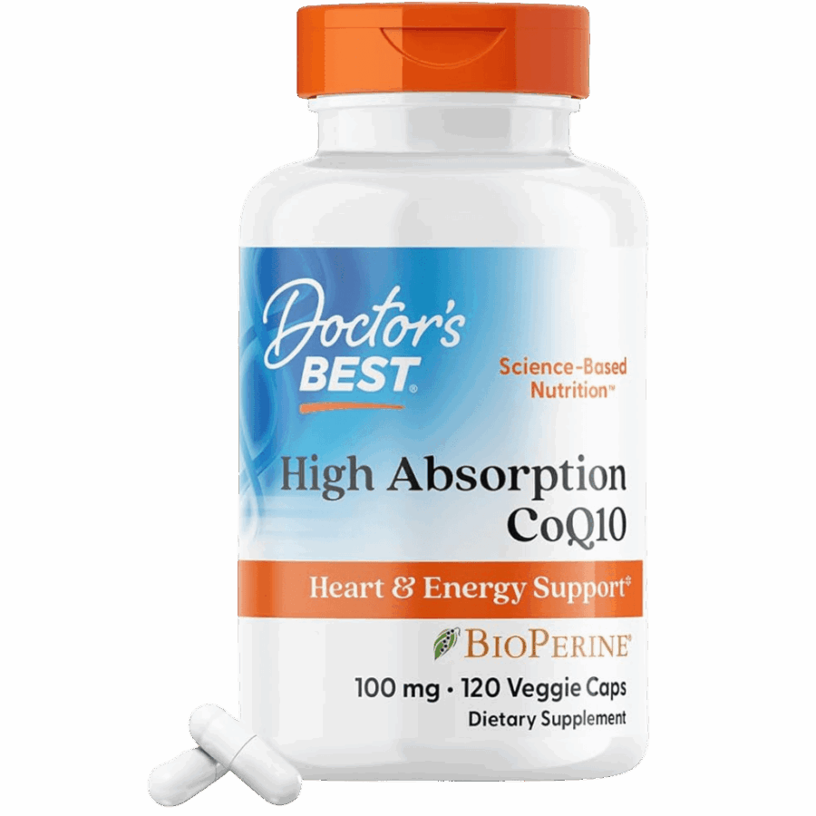 Doctor's Best Vitamins | High Absorption CoQ10 (120 x 200mg Softgels) | 120 x 200mg Softgels