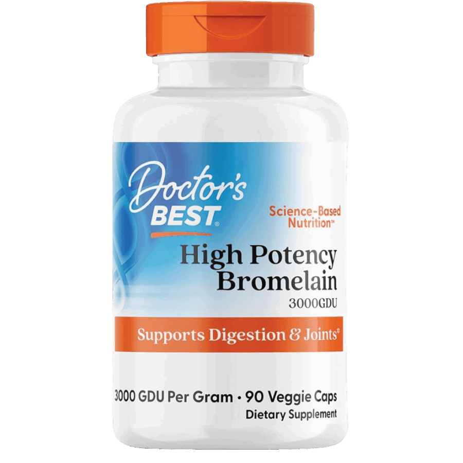 Doctor’s Best Vitamins | High Potency Bromelain 3000 GDU (90 x 500mg)
