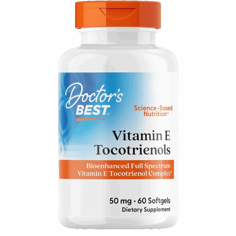 Doctor’s Best Vitamins | Tocotrienols / Vitamin E (60 x 63.4mg Softgels) | 60 x 63.4mg Softgels