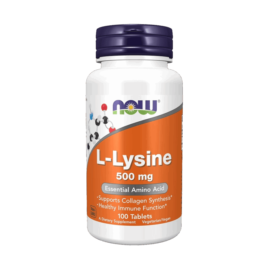 Now Foods | L-Lysine (100 x 500mg Capsules) | 100 x 500mg Capsules