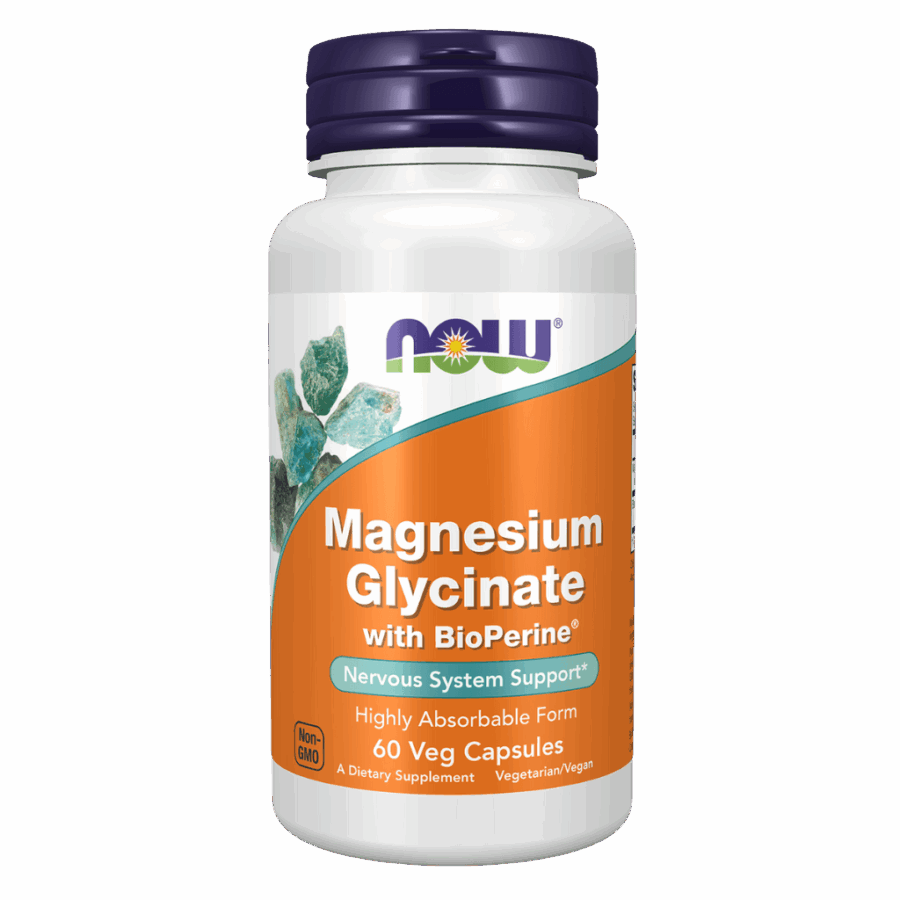 Now Foods | Magnesium Glycinate | 60 x 100mg Capsules