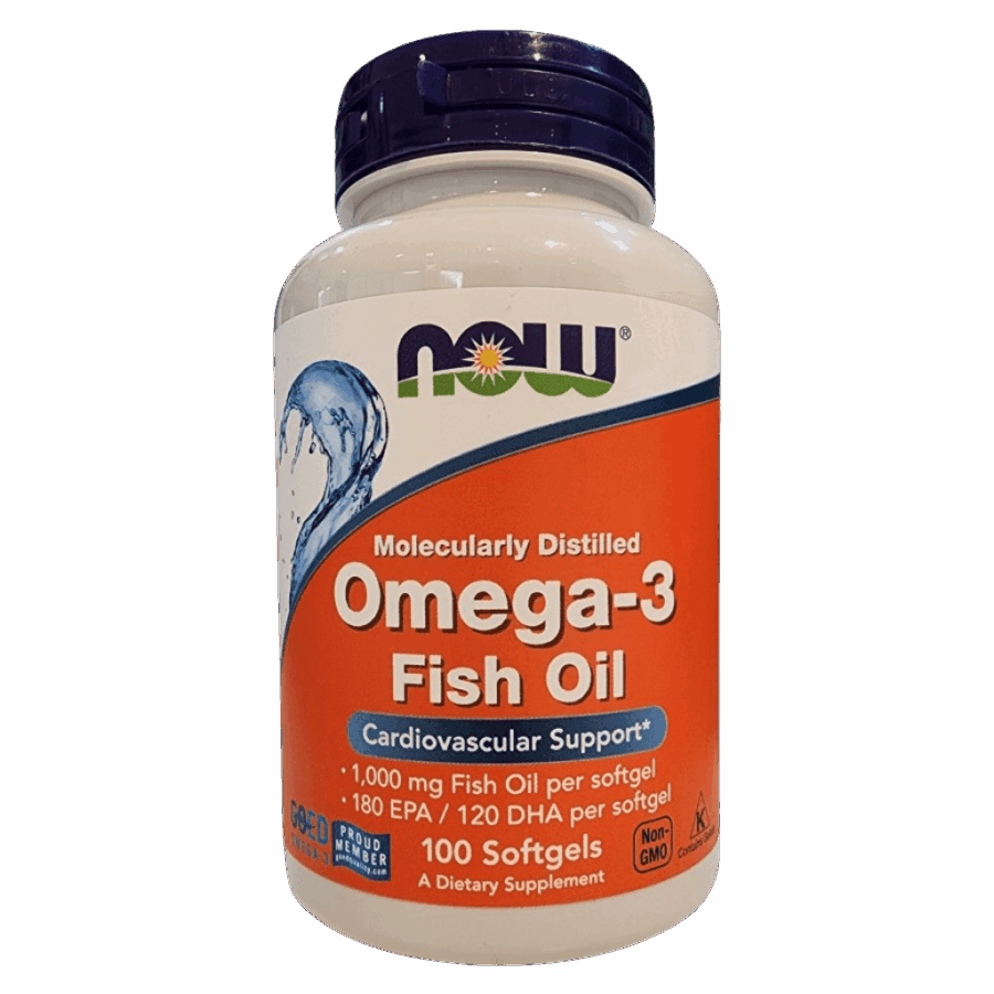 Now Foods | Omega 3 Fish Oil | 100 x 1000mg Softgels