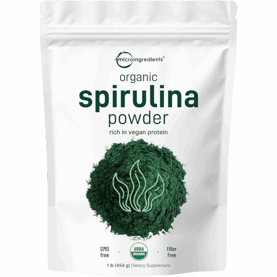 Micro Ingredients | Organic Spirulina Powder | 454g / 151 Servings