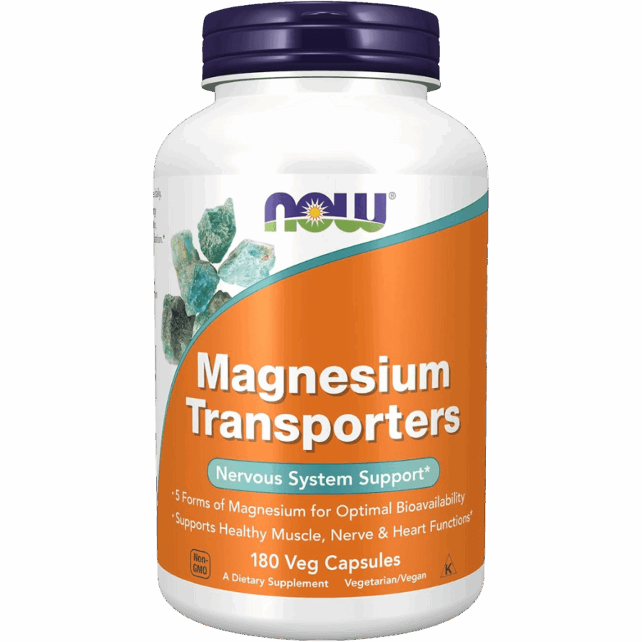 Now Foods | Magnesium Transporters | 180 x 120mg Capsules