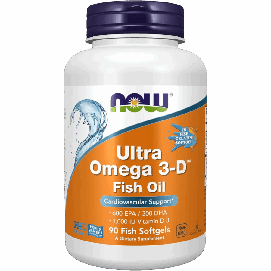 Now Foods | Ultra Omega 3 & D3 | 90 x 1200mg Softgels