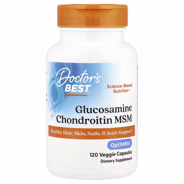 Glucosamine Chondroitin MSM with OptiMSM (120 x 1016mg Capsules) | Doctor’s Best Vitamins