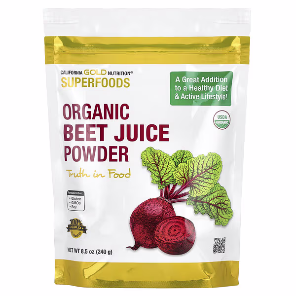 Organic Beet Juice Powder (240g) | California Gold Nutrition