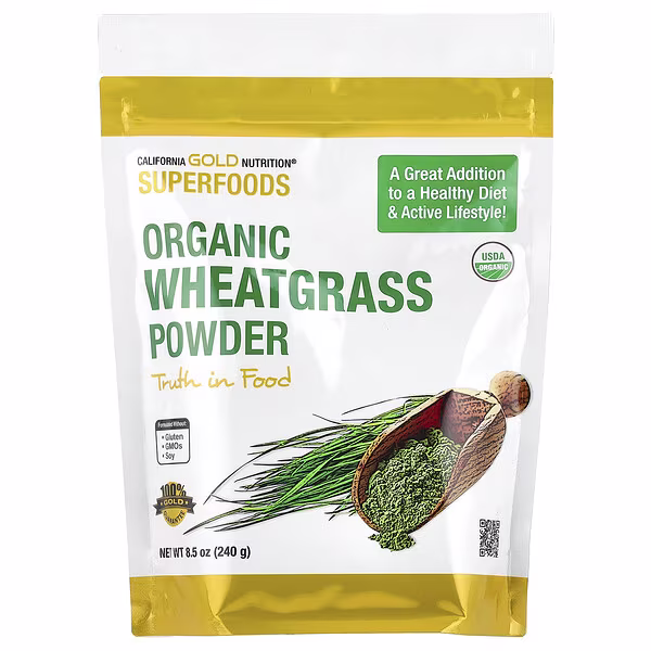 Organic Wheat Grass Powder (240g) | California Gold Nutrition