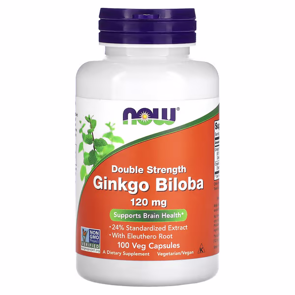 Ginkgo Biloba (100 x 120mg Capsules) | Now Foods