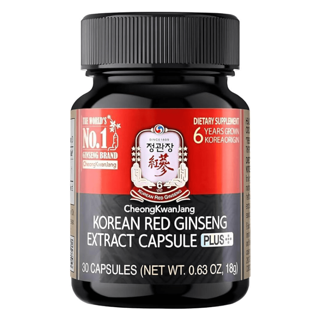 Korean Red Ginseng Extract 30x180mg Sofgels CheongKwanJang Front canva