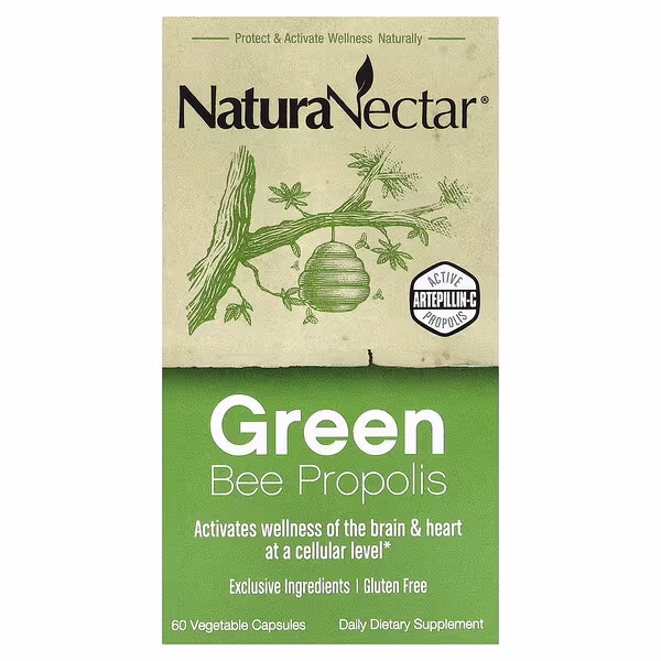 Brazilian Green Bee Propolis (60 Capsules) | NaturaNectar