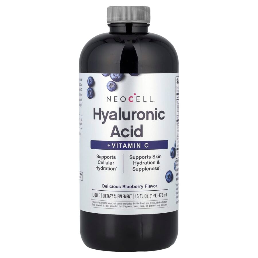 Liquid Hyaluronic Acid + Vitamin C, Delicious Blueberry | 473ml | Neocell