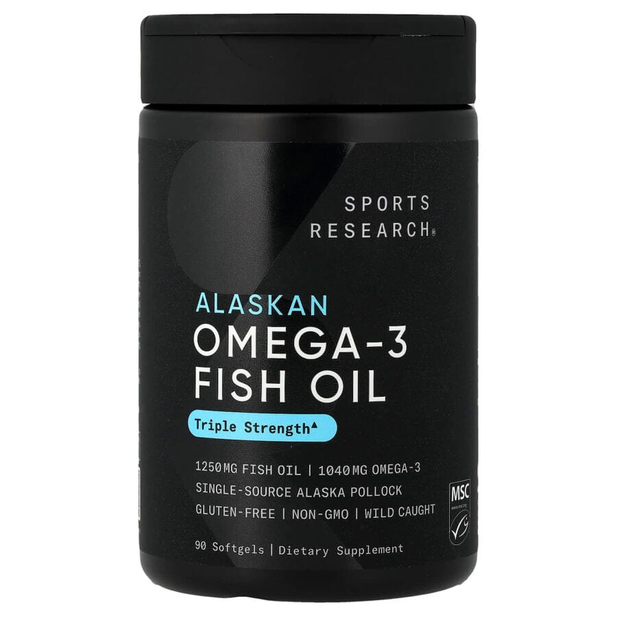 Omega 3 Fish Oil | 90 x 1250mg Softgels | Sports Research