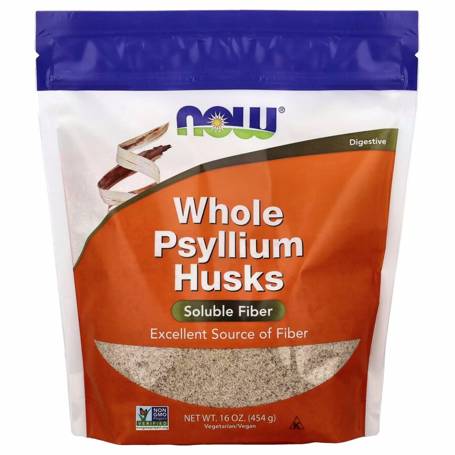 Whole Psyllium Husks | 454g | Now Foods