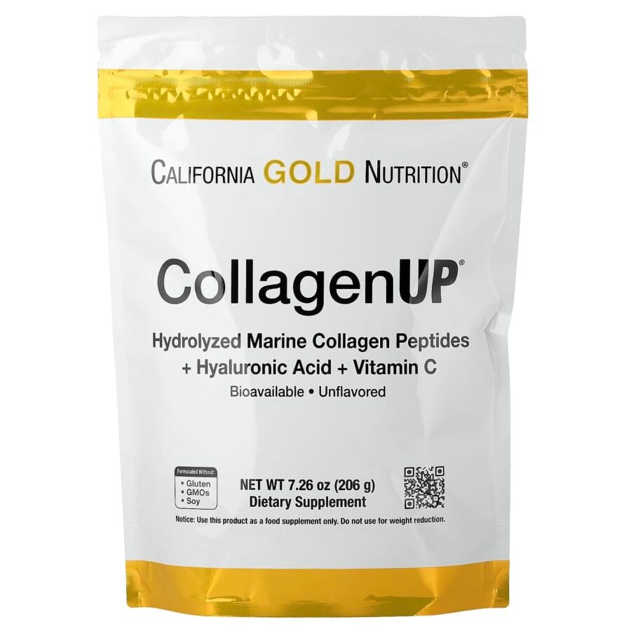 CollagenUP Hydrolyzed Marine + C + Hyaluronic Acid | 206g | California Gold Nutrition