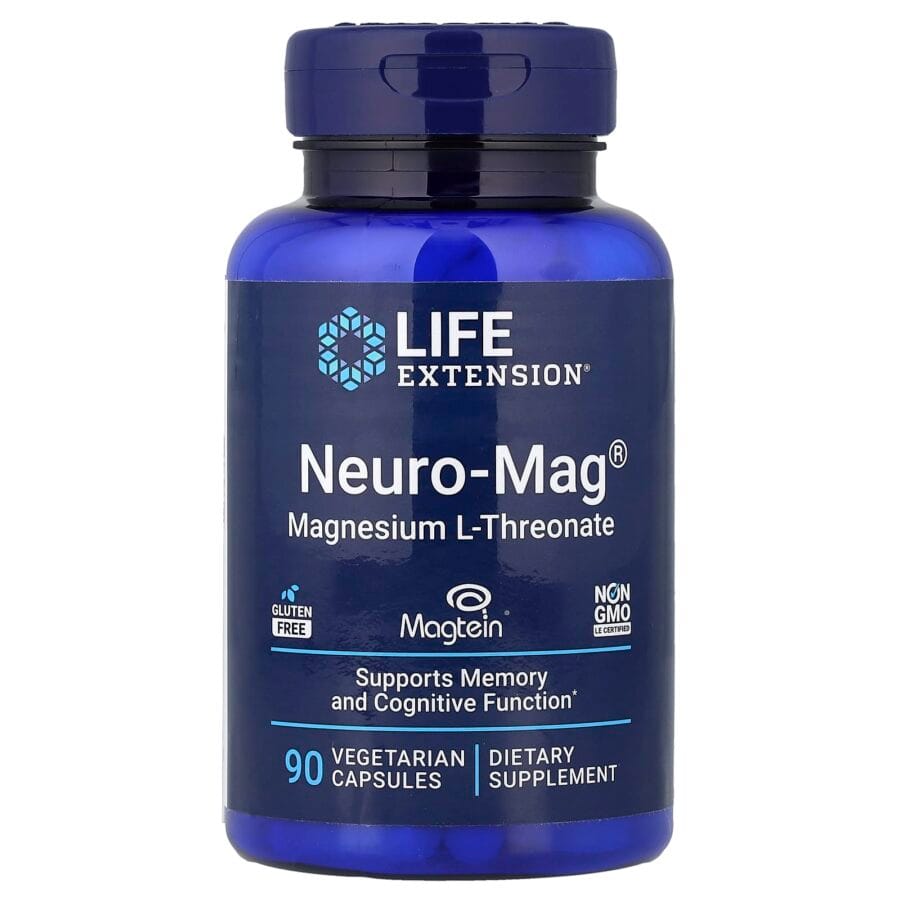 Magnesium L-Threonate | 90 x 48mg Capsules | Life Extension