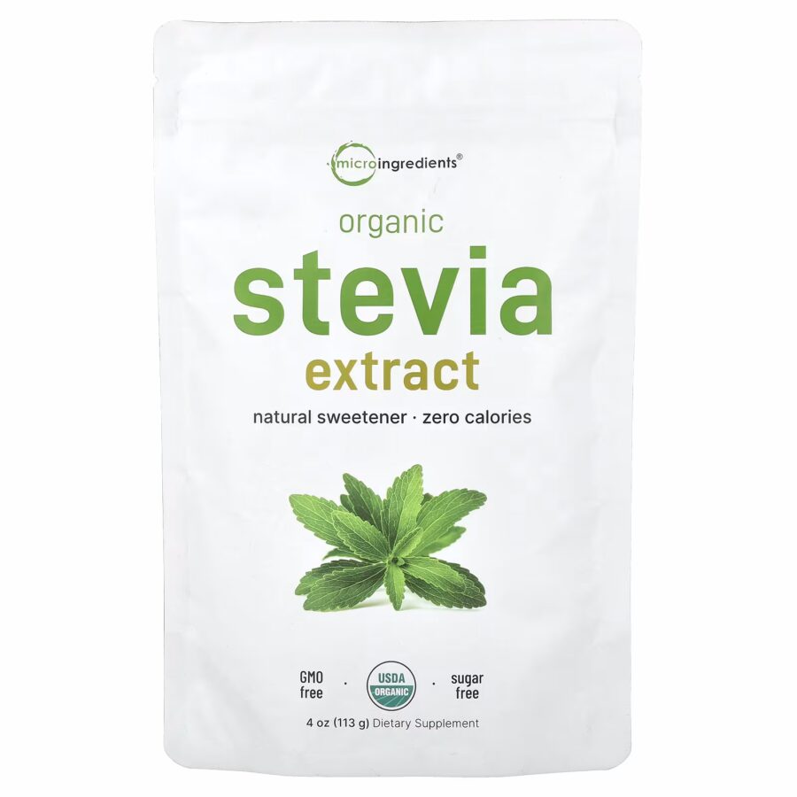 Organic Stevia Extract Powder | 113g | Micro Ingredients