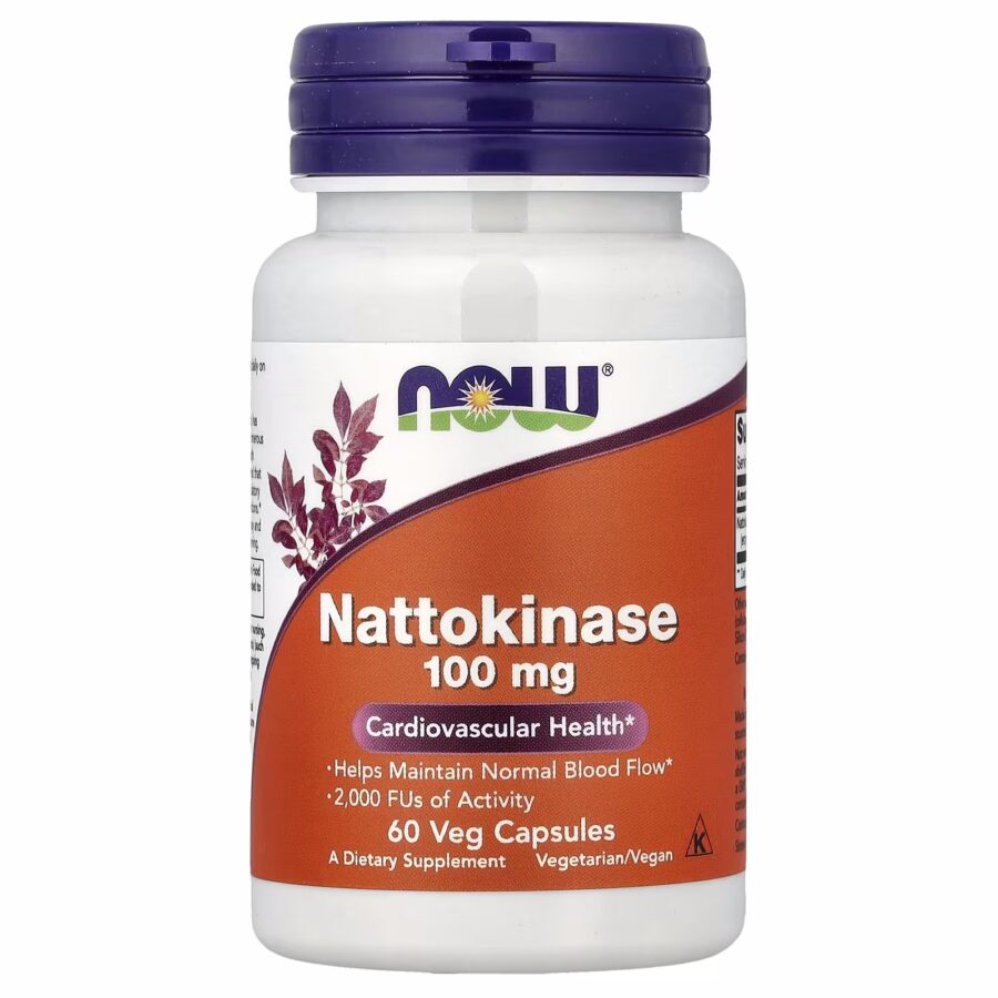 Nattokinase | 60x 100mg ( 2,000 FU) Capsules | Now Foods
