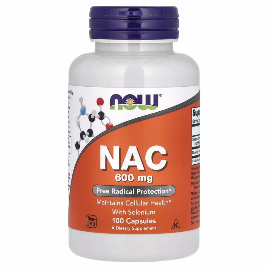 NAC with Selenium | 100 x 600mg Capsules | Now Foods