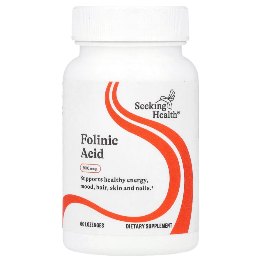 Folinic Acid | 60 x 800mcg Lozenges | Seeking Health