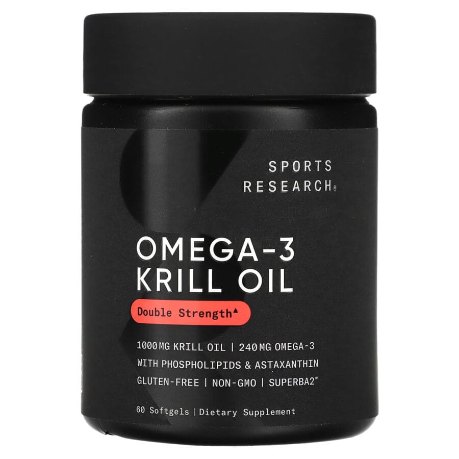 Omega 3 Krill Oil | 60 x 1000mg Softgels | Sports Research