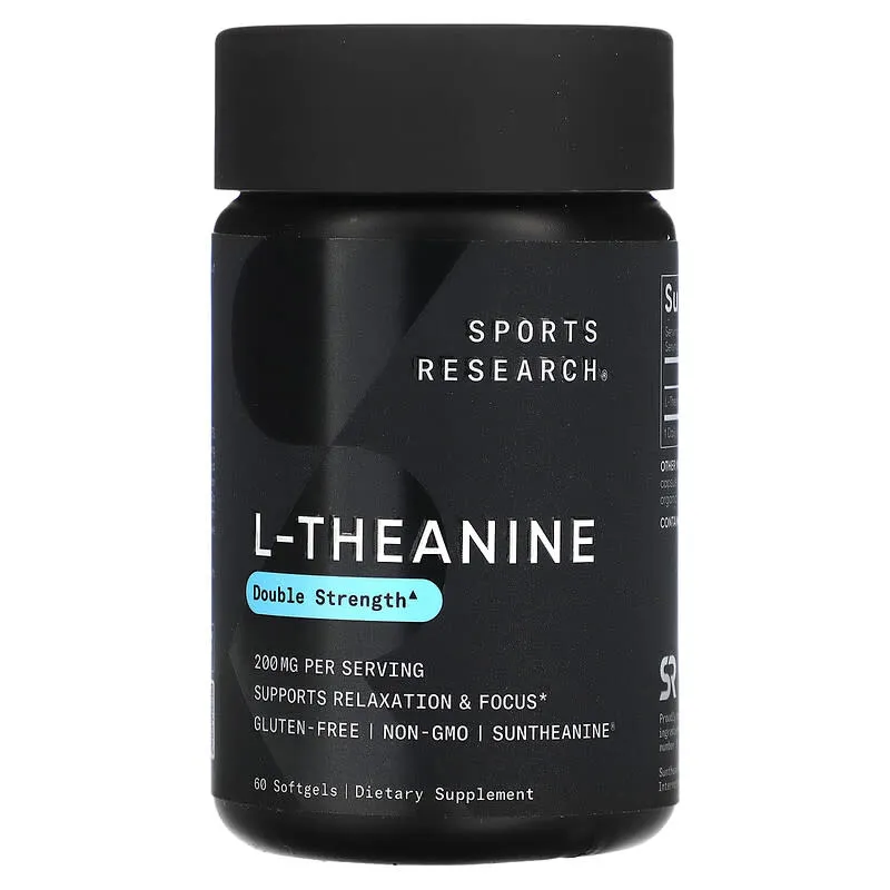 L-Theanine | 60 x 200mg Softgels | Sports Research